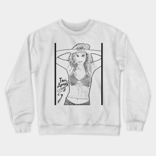 Tori amos // 80s Music// Black retro V Crewneck Sweatshirt